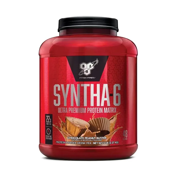 BSN Syntha-6 Ultra Premium Protein — Chocolate com Pasta de Amendoim 5 lb (2,27 kg) — BSN